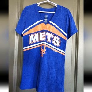 Girls medium 7/8 mets baseball tshirt